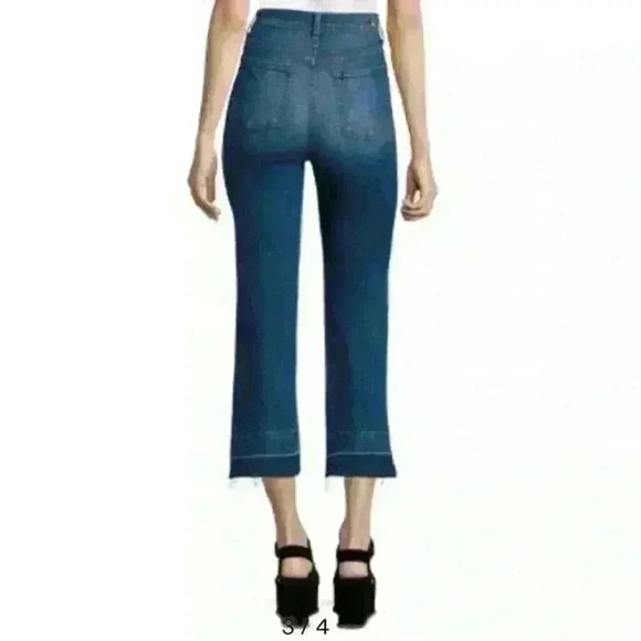 7 for All Mankind Women's Cropped Jo Wide leg flare jeans Size 26 - Picture 10 of 10